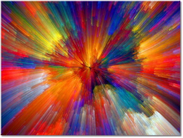 canvas print, abstract-fantasy, abstract-paintings, beige, blue, green, multicolour, orange, paintings, purple, red, yellow