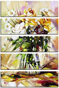 5 panels canvas print