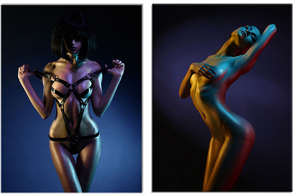 Set: Sexy Models im Lichtkegel